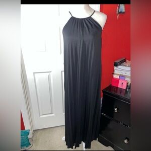 Massimo Black Halter-Style Maxi Dress